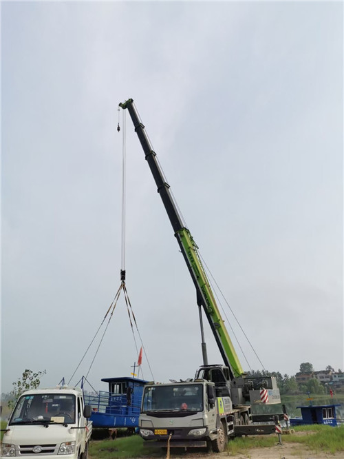 贵池区桥梁建设吊装案例